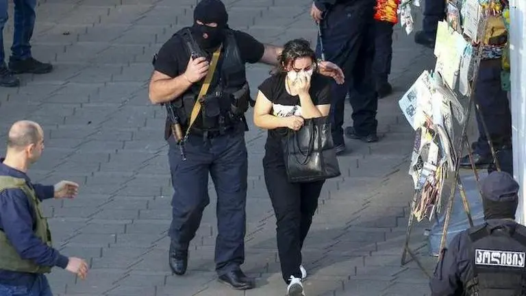 Police: 43 bank hostages freed in ex-Soviet republic Georgia