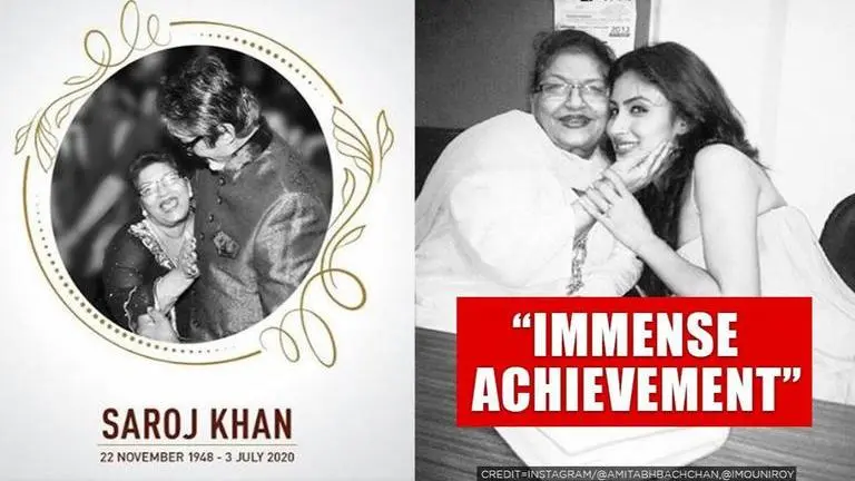 Saroj Khan had a special gesture for her good students, as was revealed by Amitabh Bachchan and Mouni Roy who proudly recalled her gift on performing well.