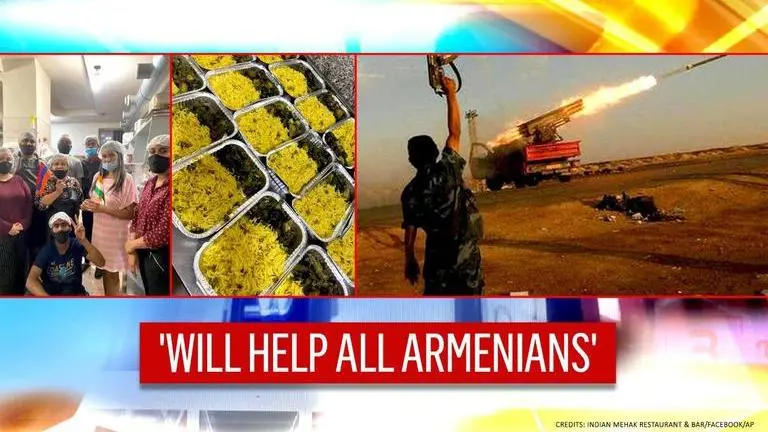 Amid Armenia-Azerbaijan conflict, an Indian family is offering free meals to refugees Armenia