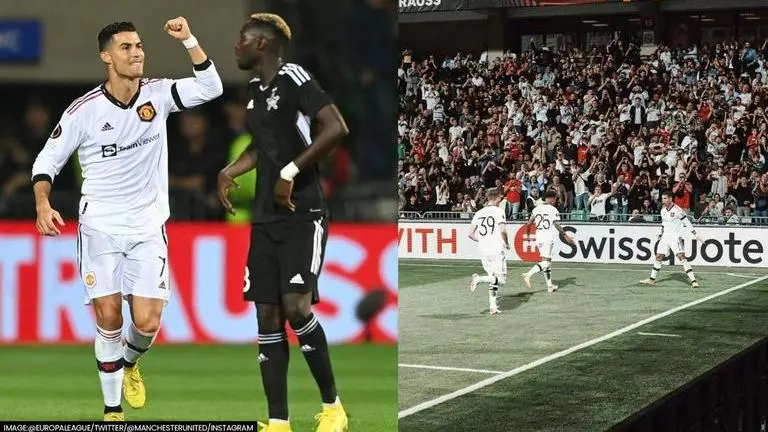 'Siuuu' chants echo as Cristiano Ronaldo ends barren run to net maiden Europa League goal Cristiano Ronaldo