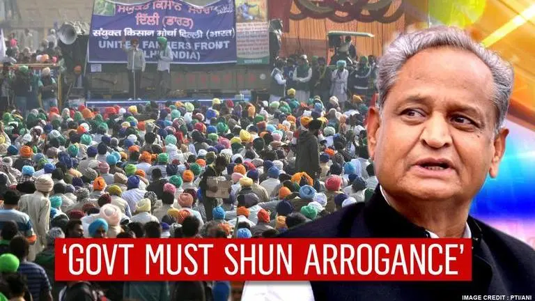 CM Gehlot accuses Centre of 'ignoring' farmers' concerns, calls for repeal of agri laws Ashok Gehlot