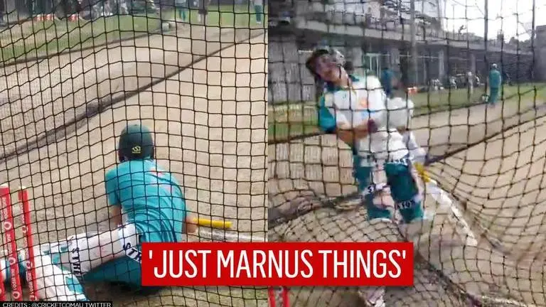 Marnus Labuschagne's recent net session with a combination of Comedy & Drama is unmissable Marnus Labuschagne