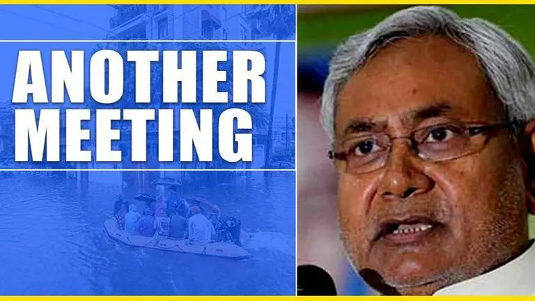 Nitish Kumar chairs another high-level meeting on Patna water-logging Nitish Kumar
