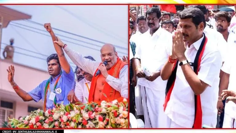 BJP neta & Ex-IPS Annamalai booked for 'threatening to beat up' DMK MLA Senthil Balaji @V_Senthilbalaji/@annamalai_k