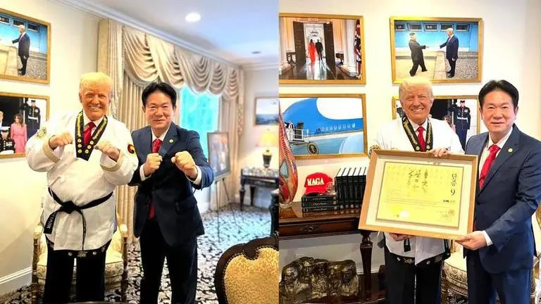 Donald Trump awarded Taekwondo ninth Dan Black belt by Kukkiwon Donald Trump