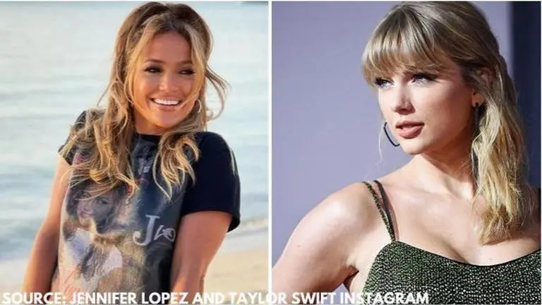 When Jennifer Lopez playfully threw shade on Taylor Swift, Rihanna, and Beyoncé! Source: Jennifer Lopez and Taylor Swift Instagram