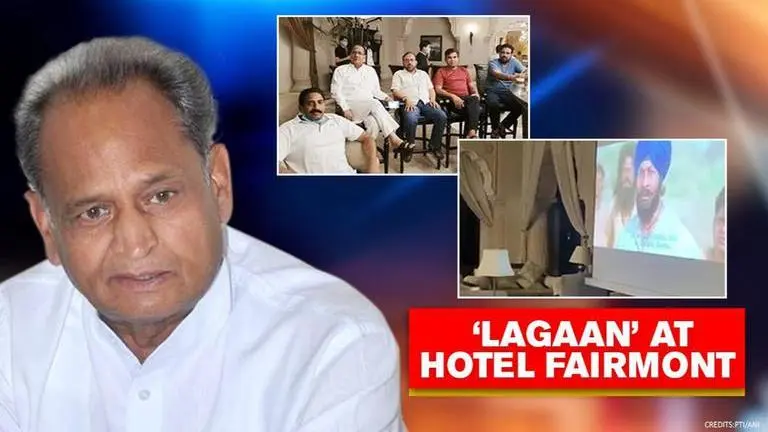 Rajasthan MLAs from Gehlot camp watch 'Lagaan' at Fairmont Hotel; BJP takes jibe at Cong Rajasthan