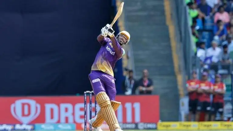 MI vs KKR: Venkatesh Iyer takes Mumbai Indians by storm, scores stunning ton at Wankhede Venkatesh Iyer in action