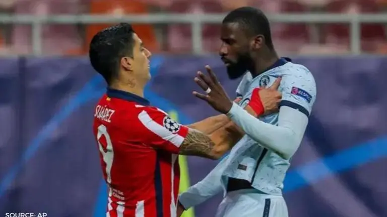 did luis suarez pinch rudiger