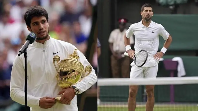 Carlos Alcaraz vs Novak Djokovic head-to-head comparison after Wimbledon 2023 Final Wimbledon 2023, Carlos Alcaraz, Novak Djokovic, Wimbledon 2023