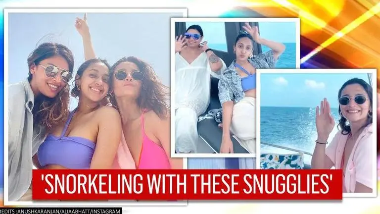 Alia Bhatt enjoys snorkeling session with BFF Akansha & Anushka in Maldives, shares video