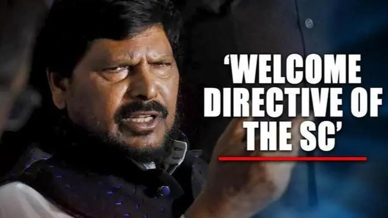 Ramdas Athawale welcomes SC directive, says 'no place for criminals in politics' Ramdas