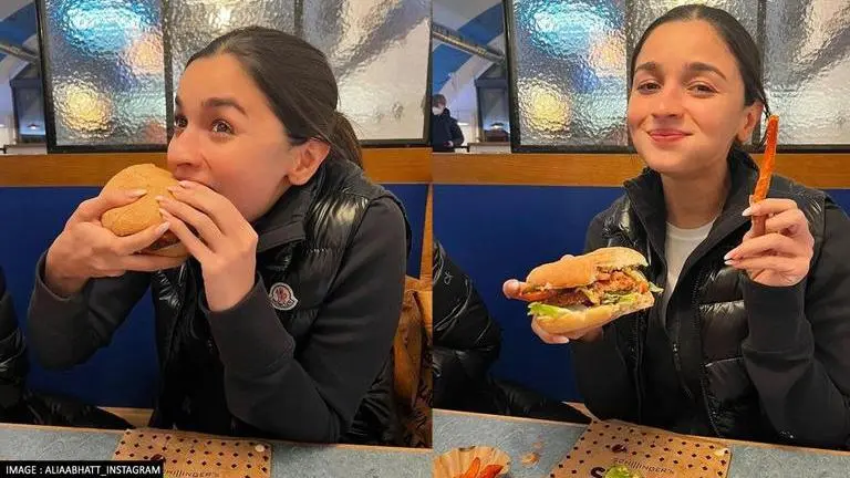 Alia Bhatt gorges on burgers and fries as her film 'Gangubai Kathiawadi' hits century alia bhatt