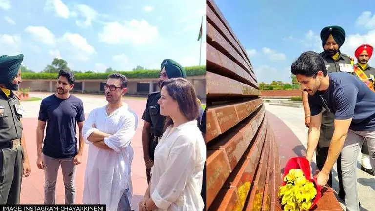 'Laal Singh Chaddha': Aamir, Mona & others pay homage to soldiers at National War memorial Laal Singh Chaddha