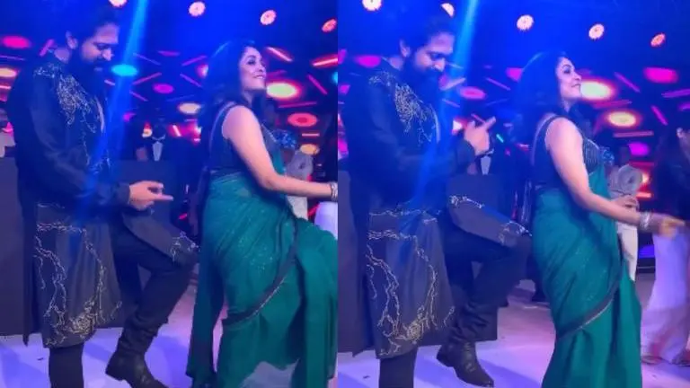 Yash, Ramya Krishnan set the dance floor on fire at Abishek Ambareesh's wedding reception Yash