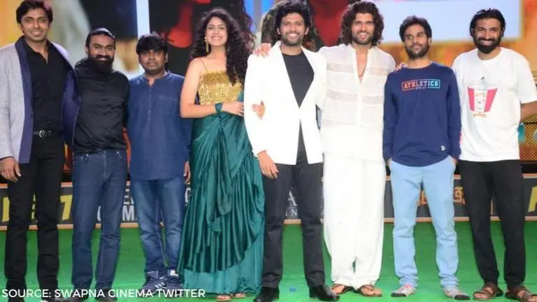 Vijay Deverakonda graces 'Jathi Ratnalu' pre-release event with an emotional speech vijay deverakonda