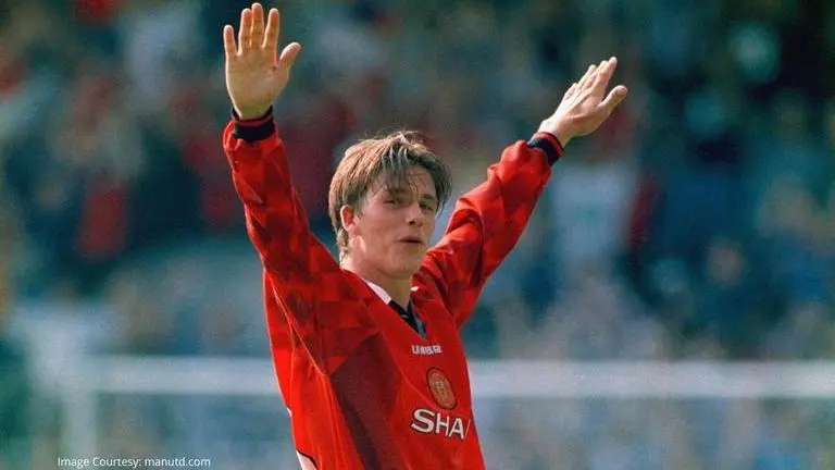 David Beckham scored THAT goal from the halfway line OTD in 1996 for Manchester United david beckham