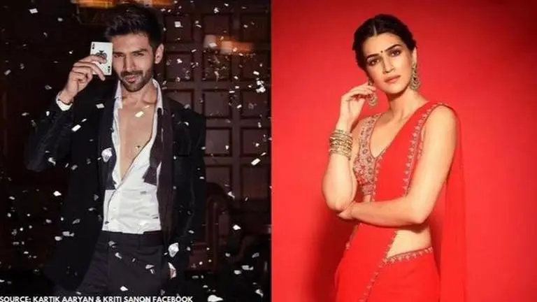 On Kriti Sanon's birthday, Kartik Aaryan announces 'Luka Chuppi Aur Woh' with Bhumi Kartik aaryan