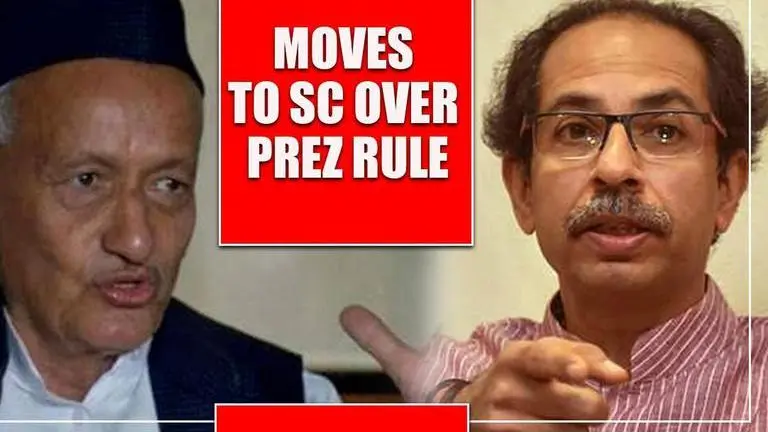 HIGH DRAMA: Shiv Sena moves SC after Cabinet nod to President's rule Shiv Sena