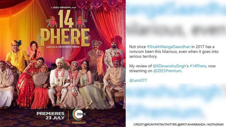 '14 Phere' Review: Vikrant Massey, Kriti Kharbanda starrer gets mixed response from fans 14 Phere movie review