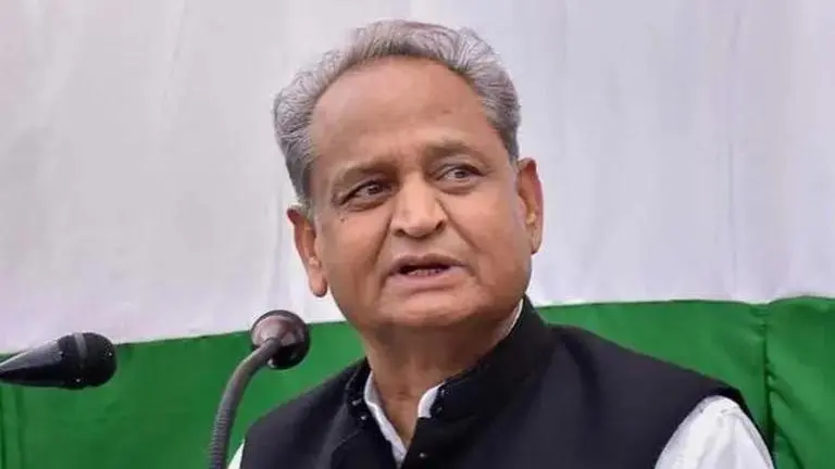 Ashok Gehlot conducts aerial survey of flood-hit areas in Rajasthan Ashok Gehlot