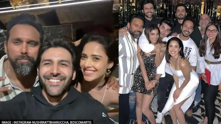 Kartik Aaryan reunites with 'Pyaar Ka Punchnama 2' team to celebrate Ishita Raj's birthday kartik aaryan