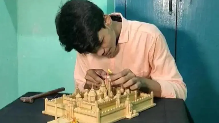 Odisha youth creates miniature replica of Puri's Jagannath Temple complex with wood Odisha