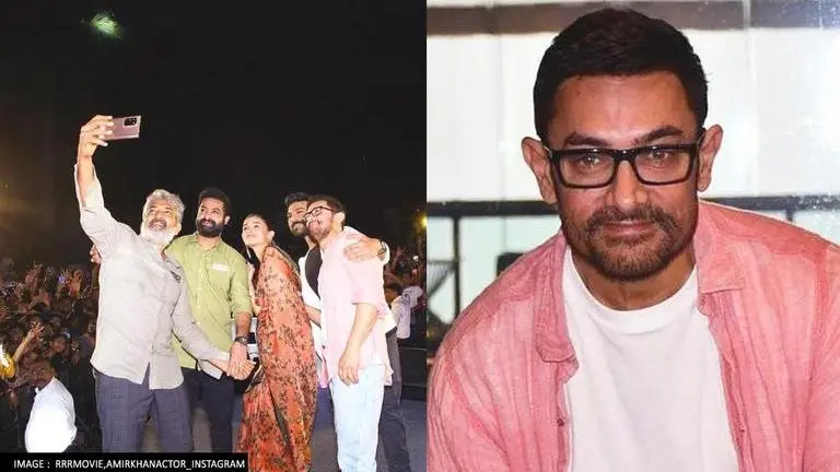 'RRR': Aamir Khan likely to join SS Rajamouli & team for success celebrations in Mumbai RRR, RRR success party, SS Rajamouli, Jayantilala Gada, Aamir Khan at RRR success party