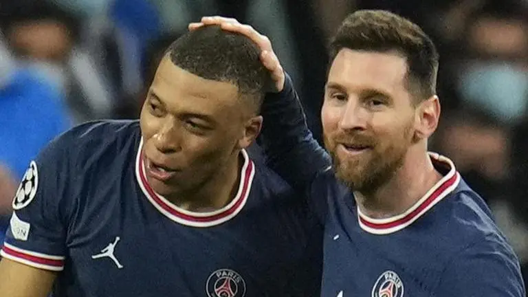 Kylian Mbappe and Lionel Messi for PSG