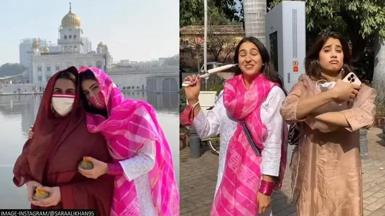 Sara Ali Khan's Delhi diaries include a Gurudwara visit with mom, eating Kulfi with Janhvi Sara Ali Khan