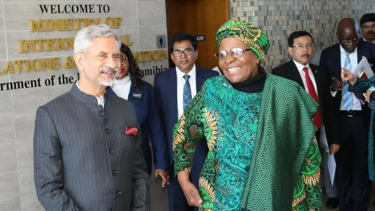 EAM Jaishankar meets Namibia's Deputy PM, interacts with Indian community in Windhoek EAM S. Jaishankar and Namibia Deputy PM Netumbo Nandi-Ndaitwah