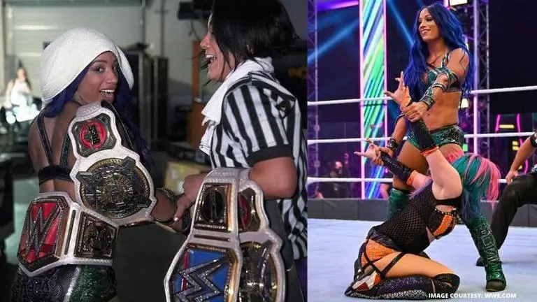 Sasha Banks vs Asuka WWE RAW Women’s Championship contest sees controversial end Sasha Banks