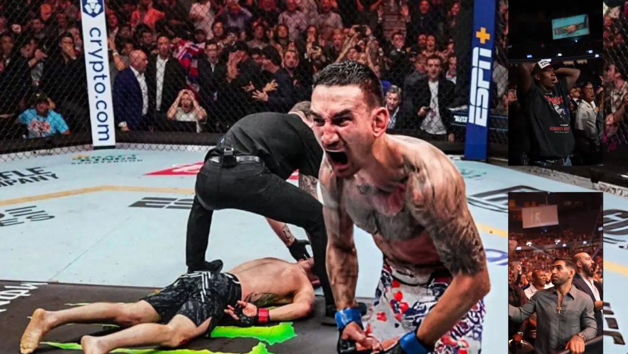 UFC 300: Adesanya, Topuria left STUNNED as Max Holloway KNOCKS Justin Gaethje DEAD in last second UFC stunned by Max Holloway insane KO