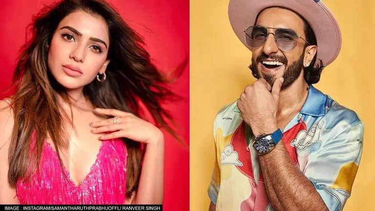 Samantha collaborates with 'sweetest' Ranveer Singh for ad shoot; latter reciprocates love Samantha Ruth Prabhu, Ranveer Singh