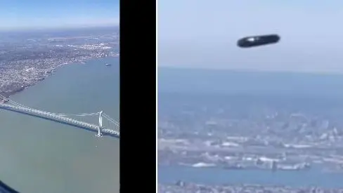 UFO Spotted Near New York Airport?