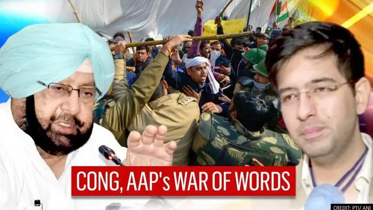 Congress and AAP spar over farmers agitation and protection of farmers at Delhi borders Punjab