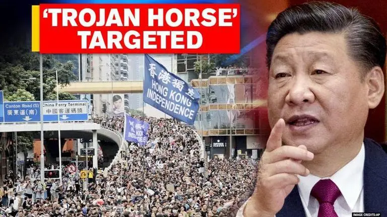 China stooge trembles at democracy; blurts delusional 'Trojan Horse' spin on Hong Kong law Hong Kong