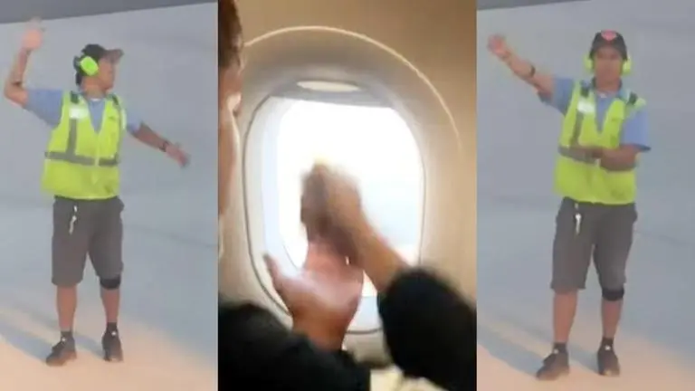 Flight passenger takes on ground staff in 'Rock, paper, scissors' battle; netizens react Viral video