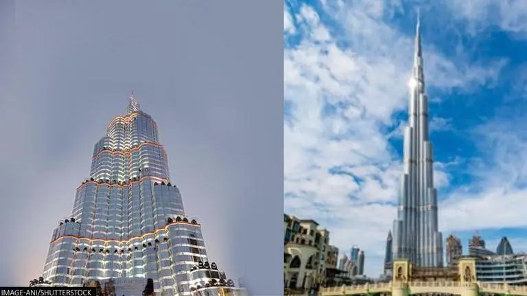 How Kolkata's 'Burj Khalifa' Durga Puja pandal would look next to Dubai's 'Burj Khalifa' Burj Khalifa