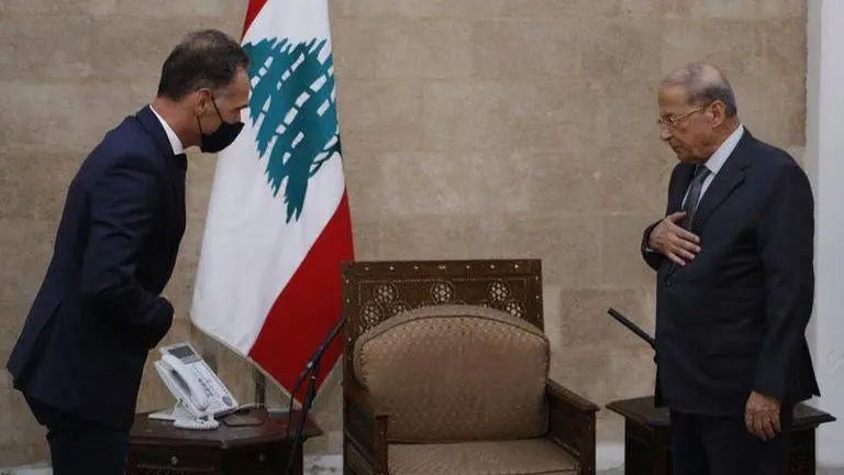 German FM meets Lebanese President Aoun