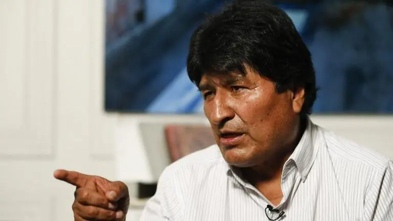 In exile, Bolivia Ex President Morales calls for peaceful election