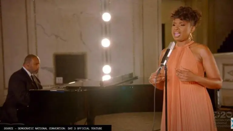 Jennifer Hudson performs 'A Change is Gonna Come' at DNC - Day 3 jennifer hudson