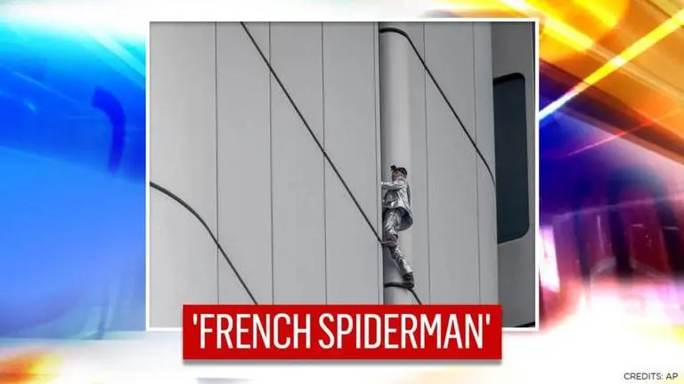 French 'Spiderman' climbs 166-meter high building in Frankfurt within minutes; watch video France
