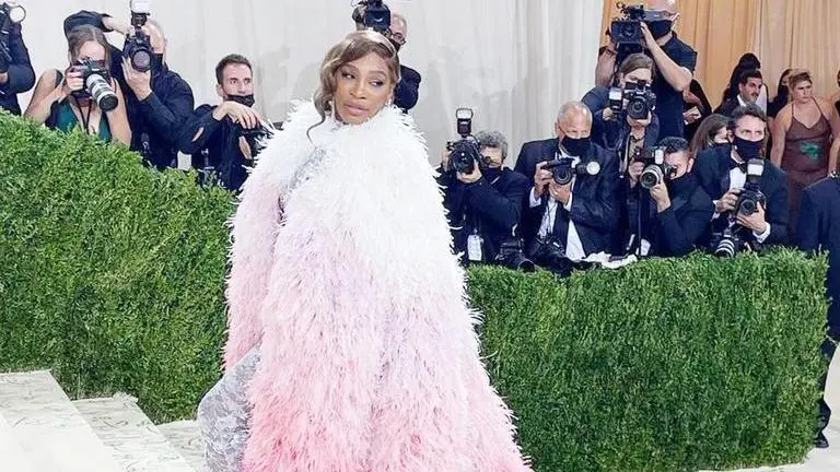 Met Gala 2021: Serena Williams dons pink feather cape over a bodysuit Met Gala 2021