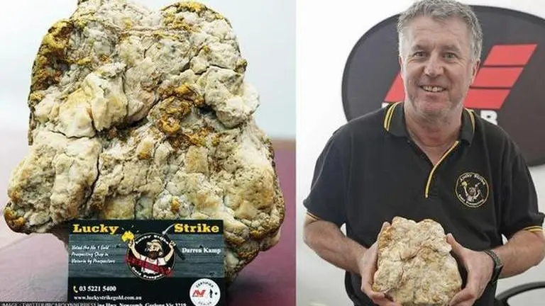 Gold digger: Australian man discovers giant gold nugget worth $250,000 Australia