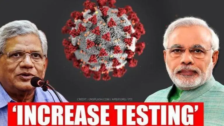 Sitaram Yechury writes to PM Modi, asks him to scale up testing of people for COVID-19 Sitaram