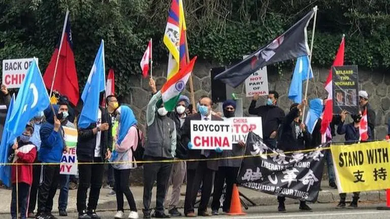 Vancouver: Friends of Canada-India, others protest against China's 'irresponsible actions' Vancouver