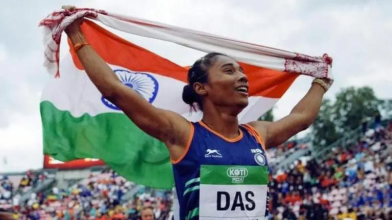 Hima Das dedicates her upgraded Asian Games gold medal to 'Coronawarriors' Hima Das dedicated her 400m mixed relay gold to 'Coronawarriors'