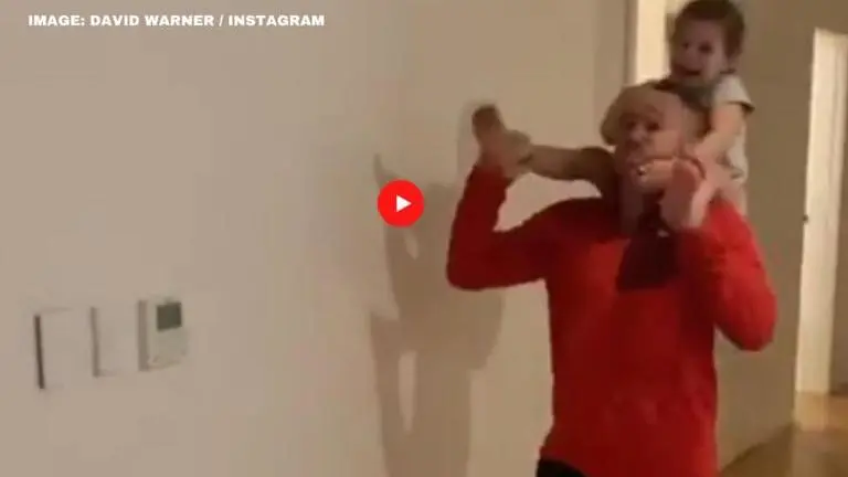 David Warner does weighlifting and running at home with daughter; watch video David Warner