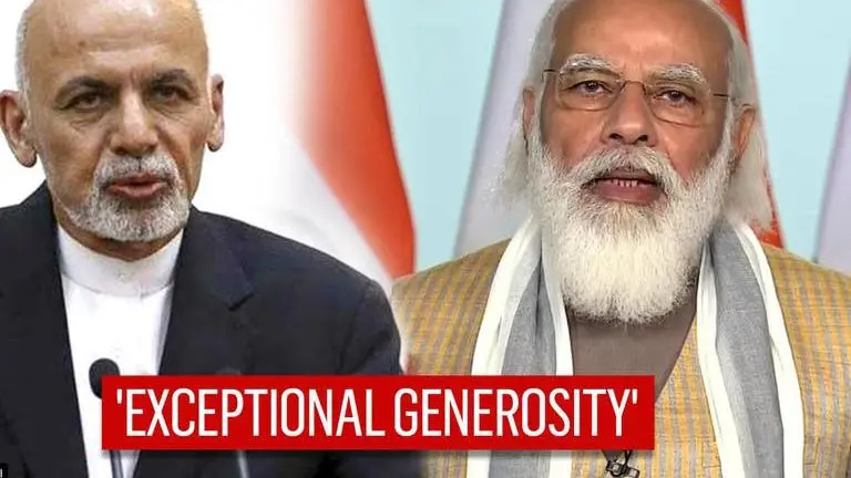 Afghanistan President Ashraf Ghani thanks PM Modi for 'gift of vaccines and water' Afghanistan